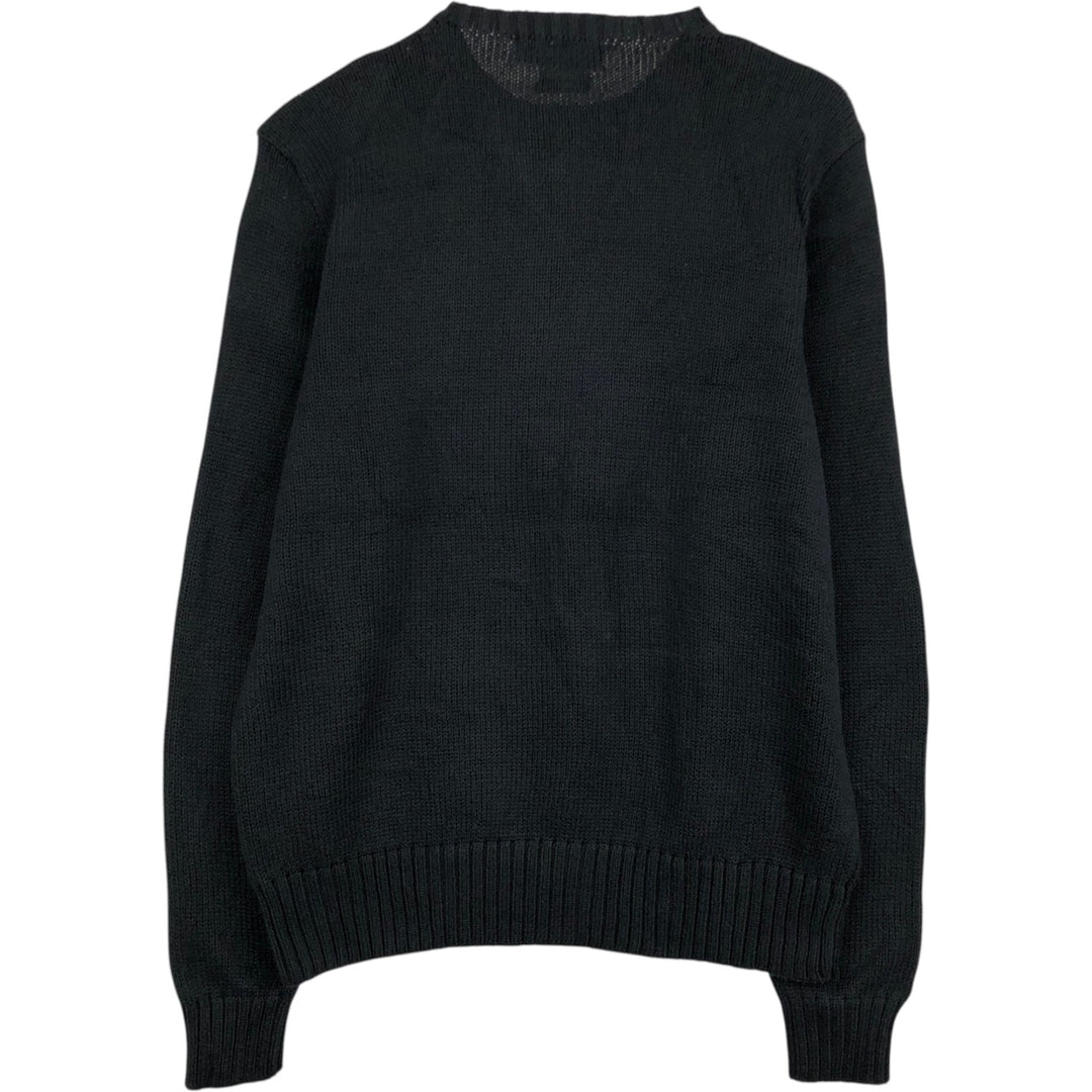 Ralph Lauren POLO by Ralph Lauren Pima cotton knit sweater, men's size M Pima Cotton black type Vintage Second Hand