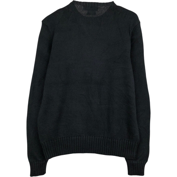 Ralph Lauren POLO by Ralph Lauren Pima cotton knit sweater, men's size M Pima Cotton black type Vintage Second Hand
