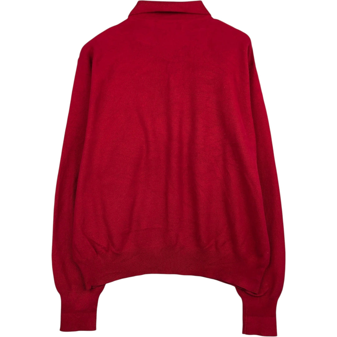 Ralph Lauren POLO GOLF Polo Knit Sweater, Men's Size XL (approx.) cotton red type Vintage Second Hand