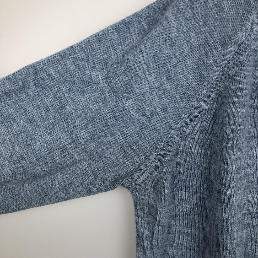 LORD JEFF TALL FELLOW Polo Knit Sweater, Made in USA, Men's XL equivalent, Vintage. Oron Acrylic Blue type light blue Vintage Second Hand