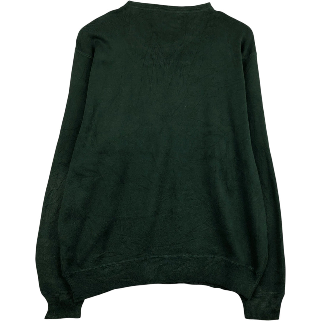 Ralph Lauren POLO by Ralph Lauren Cotton Knit Sweater Men's M Size cotton Green type dark green Vintage Second Hand