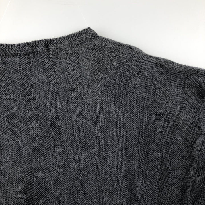 Ralph Lauren CHAPS Herringbone Cotton Knit Sweater Men's XL cotton gray type Vintage Second Hand