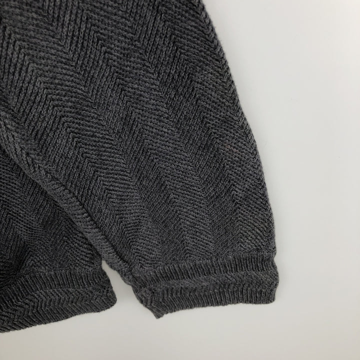 Ralph Lauren CHAPS Herringbone Cotton Knit Sweater Men's XL cotton gray type Vintage Second Hand