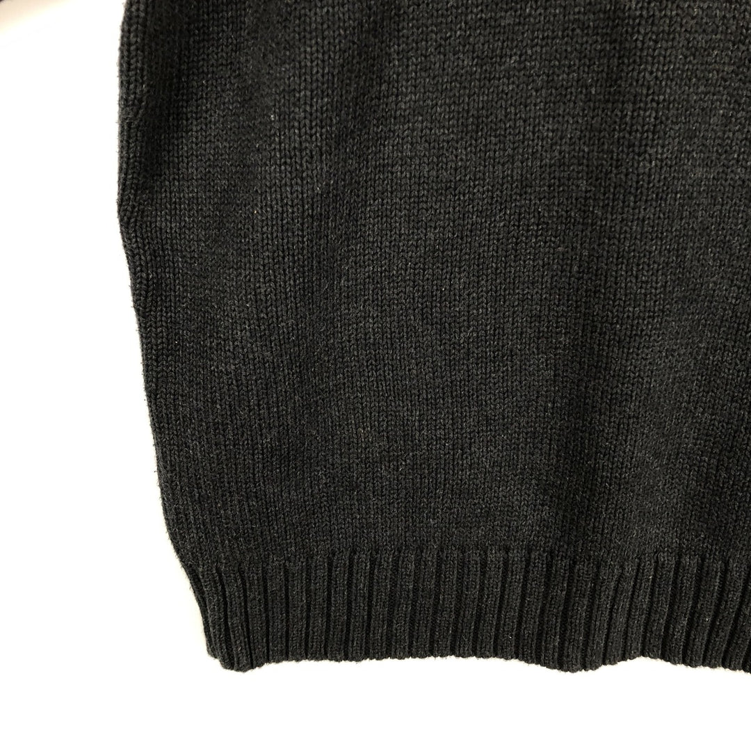 Ralph Lauren POLO by Ralph Lauren Cotton Knit Sweater Men's S cotton black type Vintage Second Hand