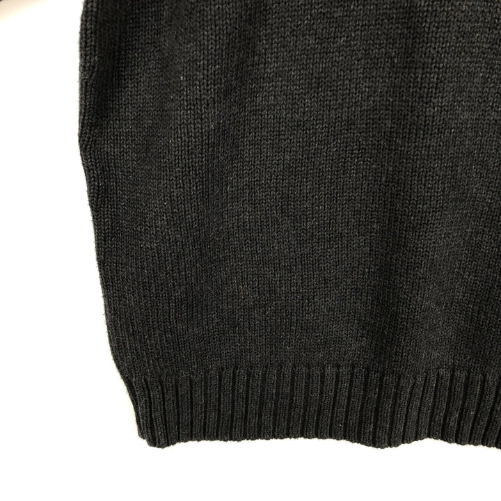 Ralph Lauren POLO by Ralph Lauren Cotton Knit Sweater Men's S cotton black type Vintage Second Hand