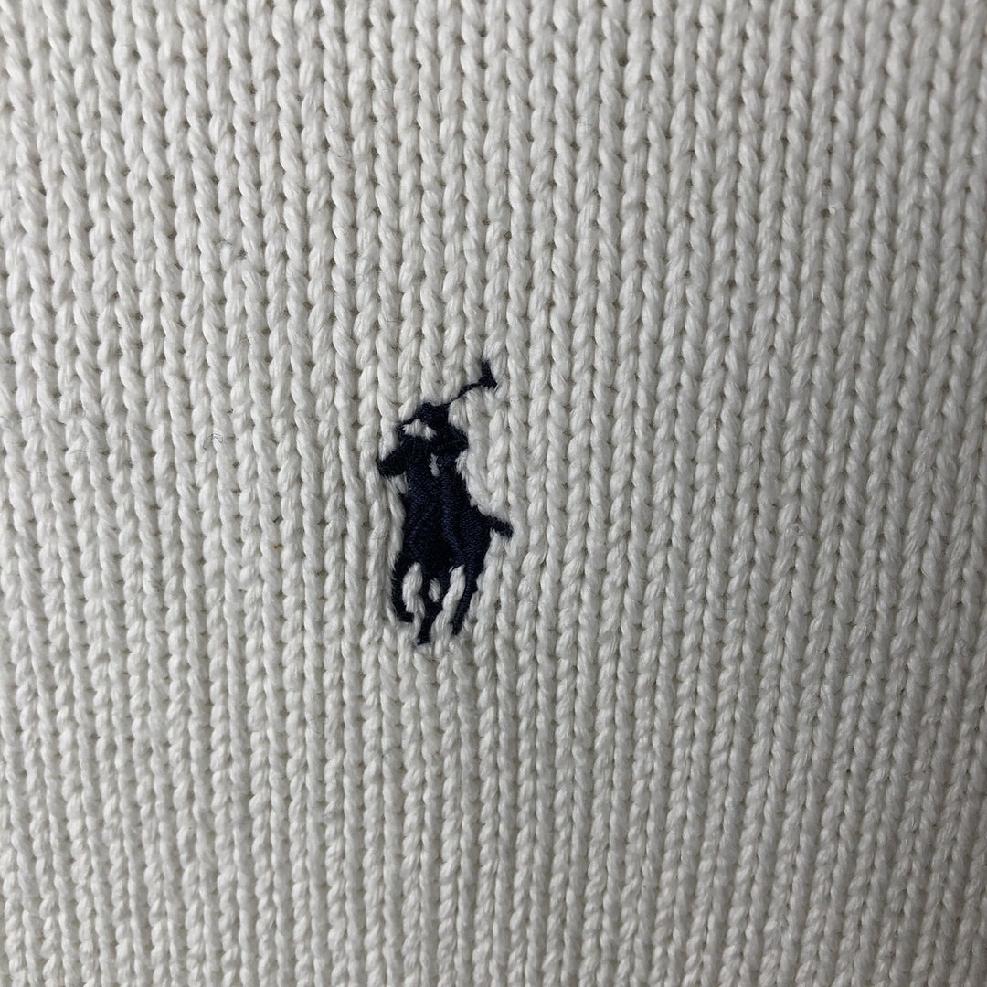 Ralph Lauren POLO by Ralph Lauren Cotton Knit Sweater Men's XXL cotton white type Vintage Second Hand