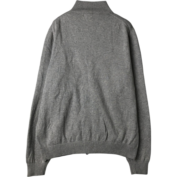 Brooks Brothers 346 Driver's Knit Sweater, Men's Size L (approx.) Supima Cotton gray type Vintage Second Hand