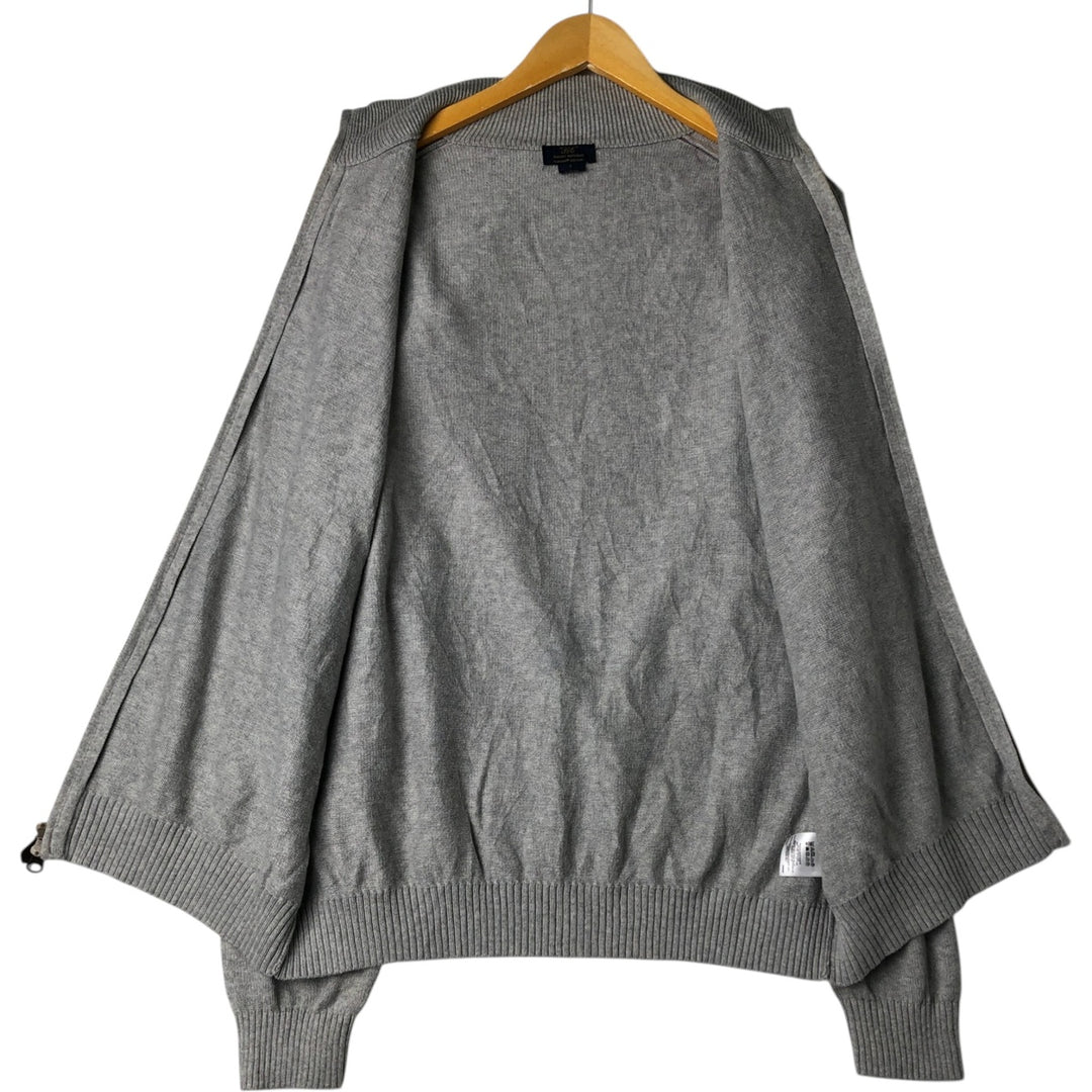 Brooks Brothers 346 Driver's Knit Sweater, Men's Size L (approx.) Supima Cotton gray type Vintage Second Hand