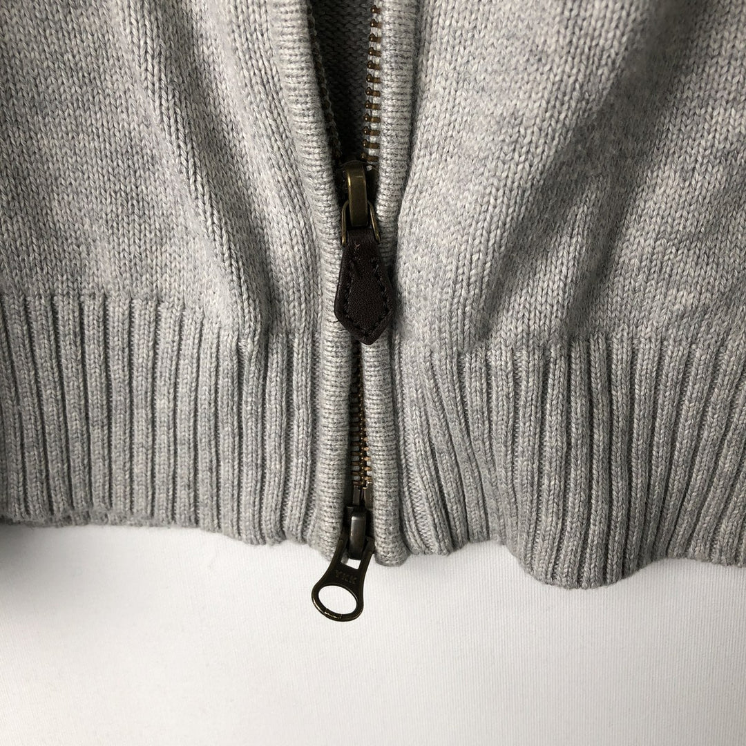 Brooks Brothers 346 Driver's Knit Sweater, Men's Size L (approx.) Supima Cotton gray type Vintage Second Hand