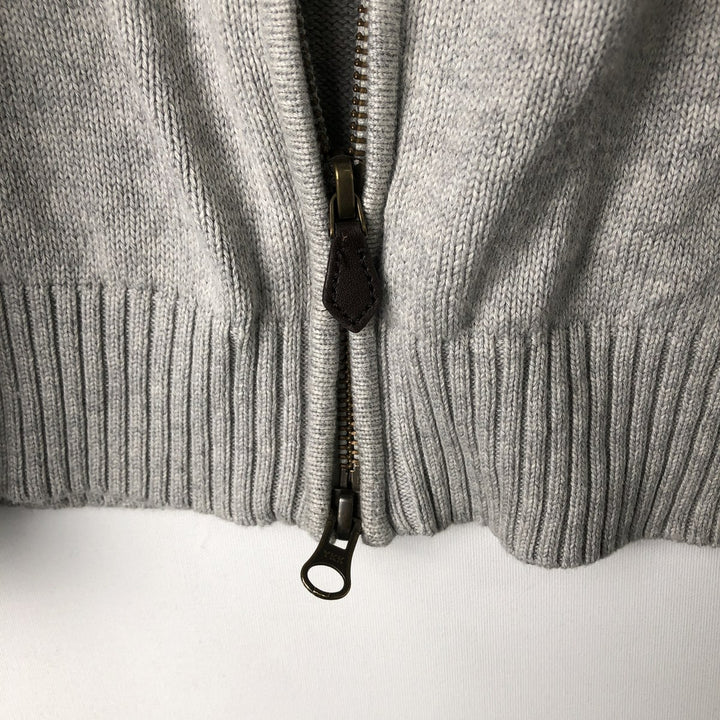Brooks Brothers 346 Driver's Knit Sweater, Men's Size L (approx.) Supima Cotton gray type Vintage Second Hand