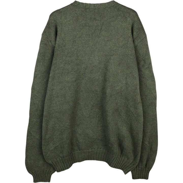 Ralph Lauren POLO by Ralph Lauren Cotton Knit Sweater Men's XL cotton green type yellow green Vintage Second Hand