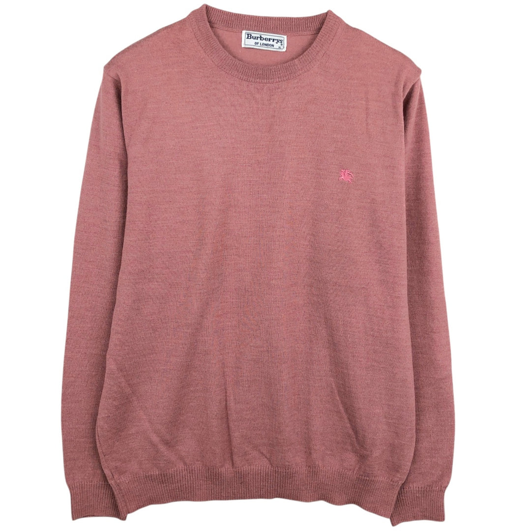 Burberry's BURBERRYS OF LONDON knit sweater, men's size XL (approx.) unclear pink type Vintage Second Hand