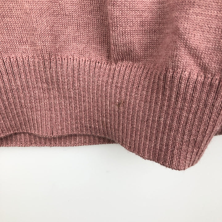 Burberry's BURBERRYS OF LONDON knit sweater, men's size XL (approx.) unclear pink type Vintage Second Hand