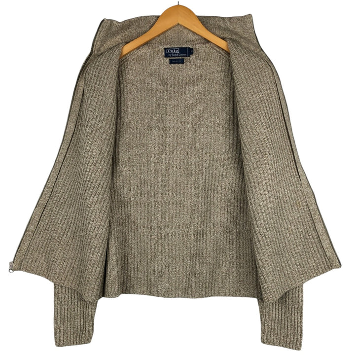 Ralph Lauren POLO by Ralph Lauren Driver's Knit Sweater, Men's Size M cotton Beige type Vintage Second Hand
