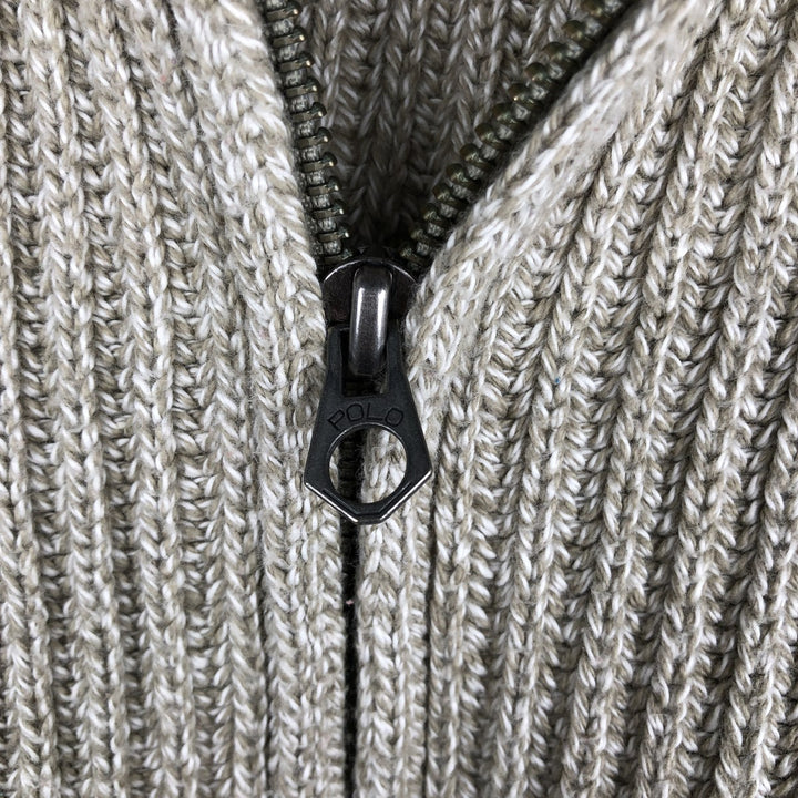 Ralph Lauren POLO by Ralph Lauren Driver's Knit Sweater, Men's Size M cotton Beige type Vintage Second Hand