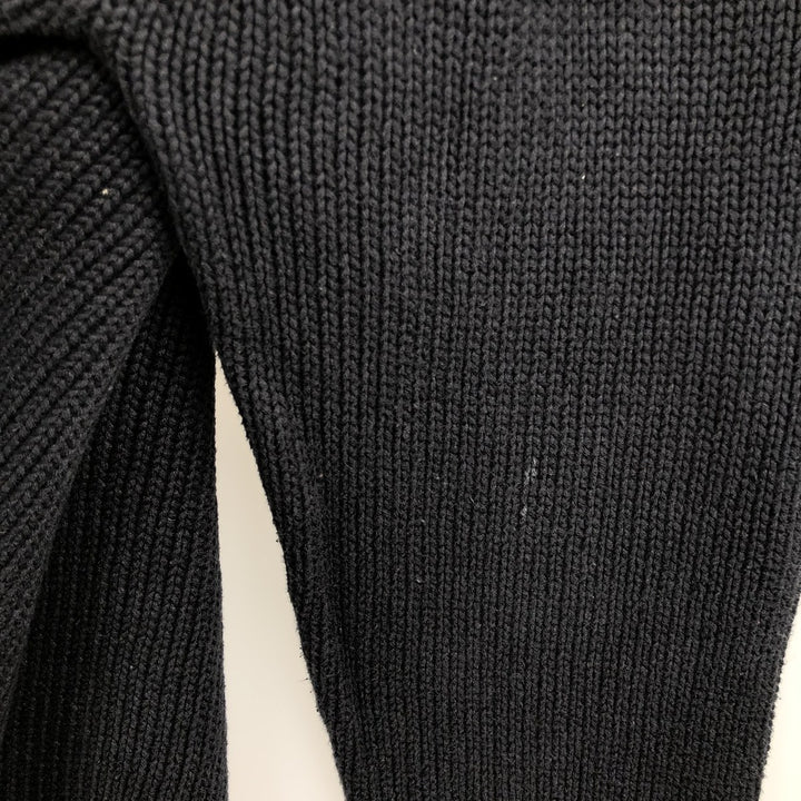 90'S J.Crew Roll Neck Cotton Knit Sweater, Men's Size XL (Equivalent), Vintage cotton navy blue type Vintage Second Hand