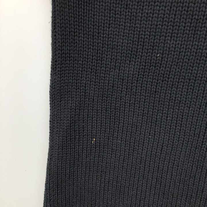 90'S J.Crew Roll Neck Cotton Knit Sweater, Men's Size XL (Equivalent), Vintage cotton navy blue type Vintage Second Hand
