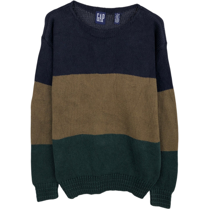90'S GAP Old Gap Cotton Knit Sweater, Men's Size S (Equivalent), Vintage cotton navy blue type Vintage Second Hand