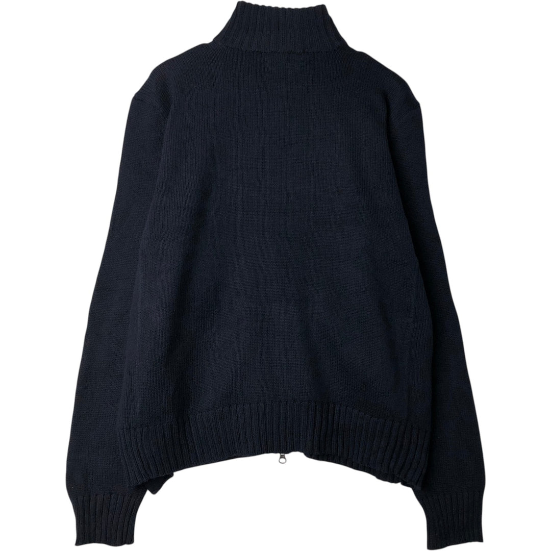 Ralph Lauren POLO by Ralph Lauren Driver's Knit Sweater, Men's Size S (approx.) cotton navy blue type Vintage Second Hand