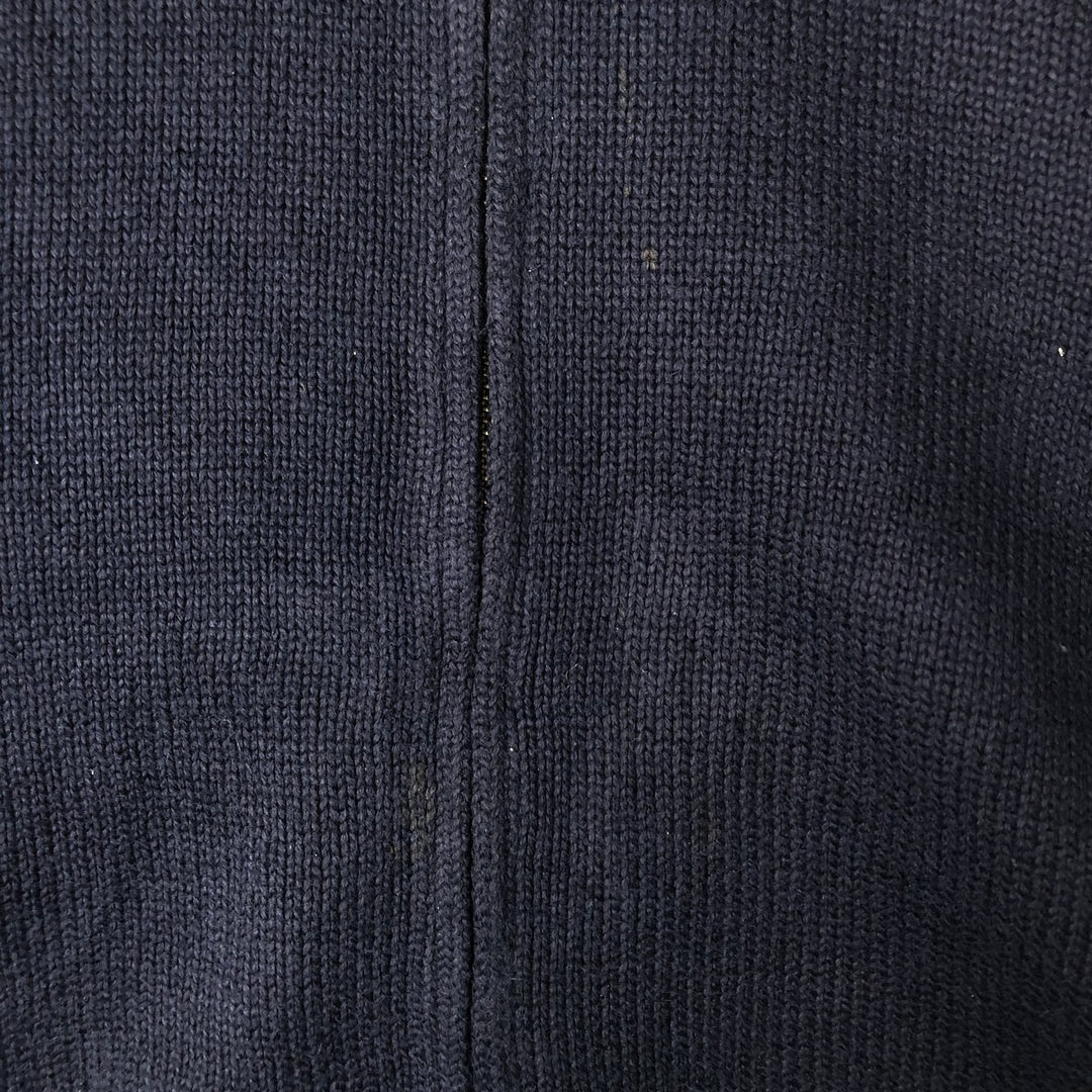 Ralph Lauren POLO by Ralph Lauren Driver's Knit Sweater, Men's Size S (approx.) cotton navy blue type Vintage Second Hand