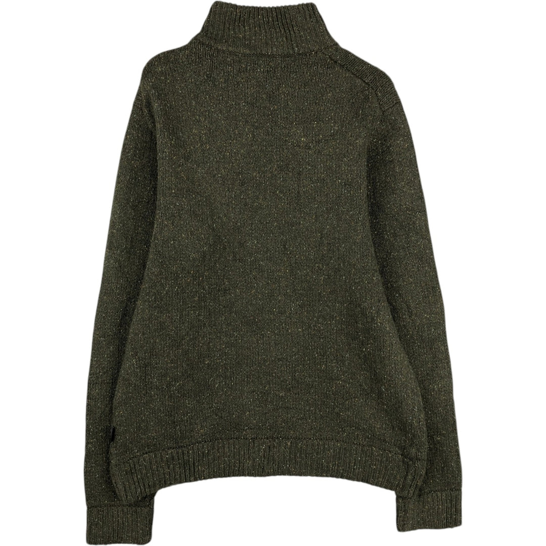 Patagonia Cable Knit Acrylic Half-Button Sweater (Men's Size M) acrylic Khaki type Vintage Second Hand