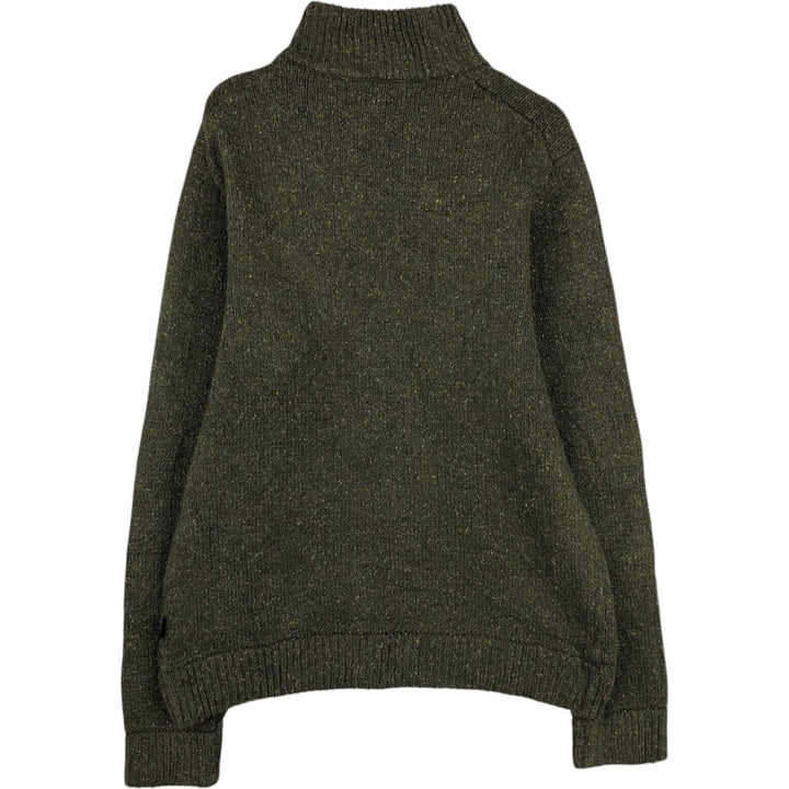 Patagonia Cable Knit Acrylic Half-Button Sweater (Men's Size M) acrylic Khaki type Vintage Second Hand