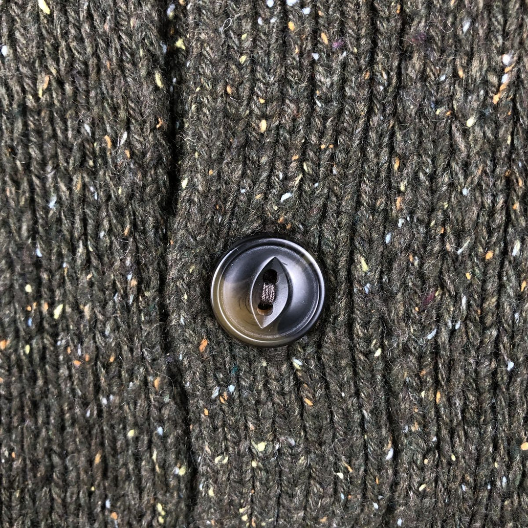 Patagonia Cable Knit Acrylic Half-Button Sweater (Men's Size M) acrylic Khaki type Vintage Second Hand