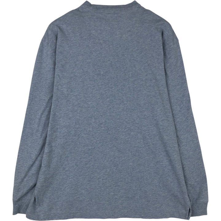 Pendleton Long-Sleeve T-Shirt (Men's Size M) cotton Blue type light blue Vintage Second Hand