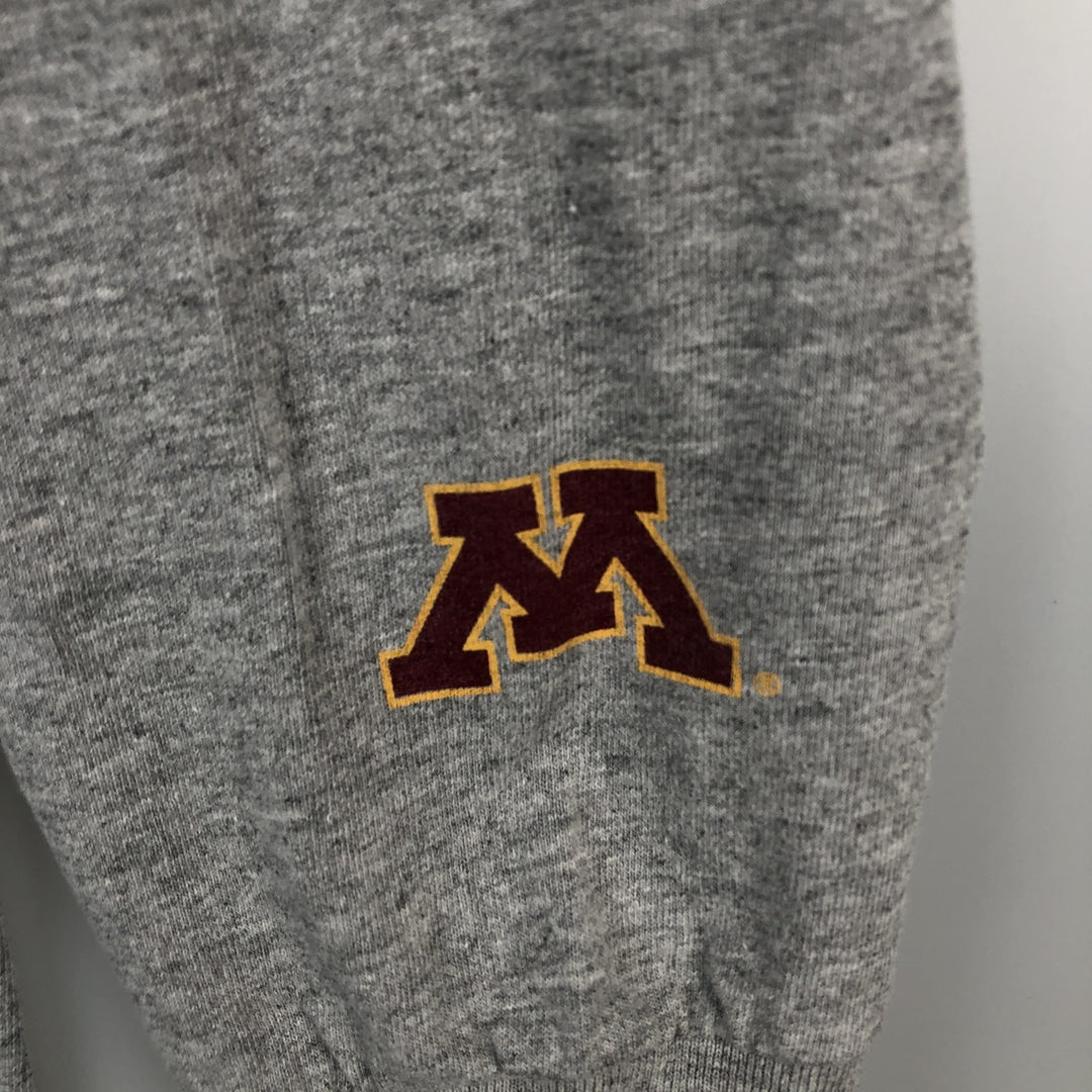 CROWN PRINCE MINNESOTA University of Minnesota College Long-Sleeve T-Shirt (Men's Size L) cotton gray type Vintage Second Hand