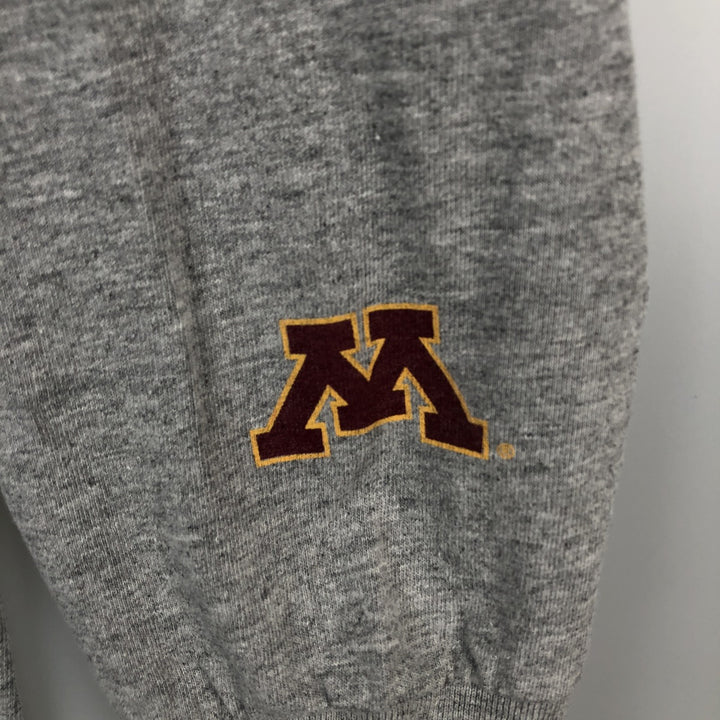 CROWN PRINCE MINNESOTA University of Minnesota College Long-Sleeve T-Shirt (Men's Size L) cotton gray type Vintage Second Hand