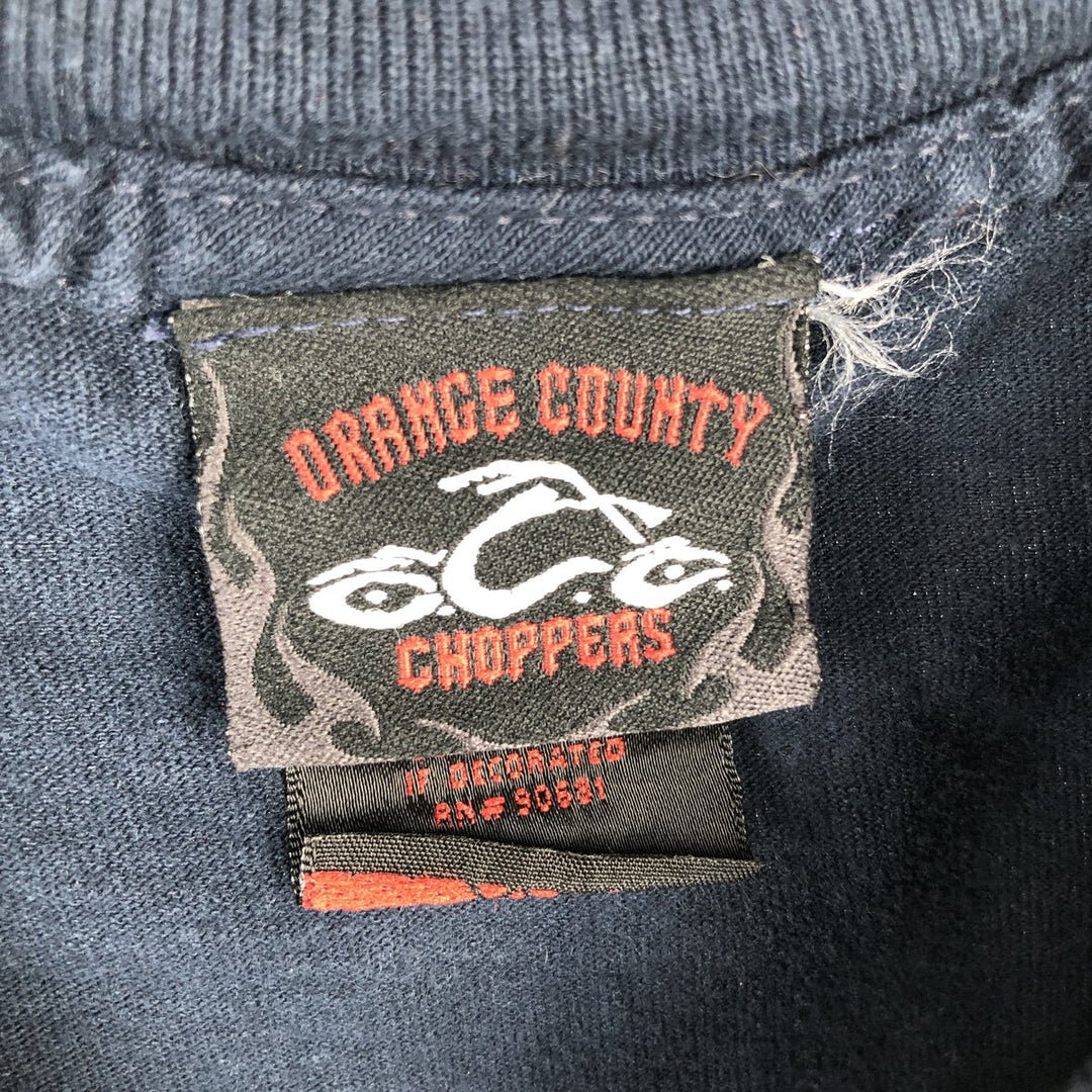 ORANGE COUNTY CHOPPERS Print Long-Sleeve T-Shirt (Men's XXL equivalent) cotton black type Vintage Second Hand