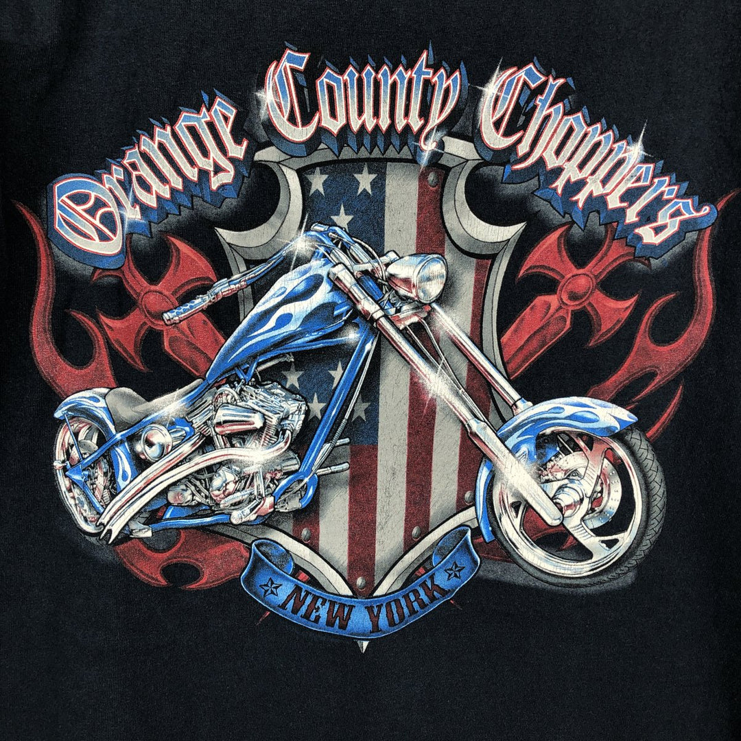 ORANGE COUNTY CHOPPERS Print Long-Sleeve T-Shirt (Men's XXL equivalent) cotton black type Vintage Second Hand