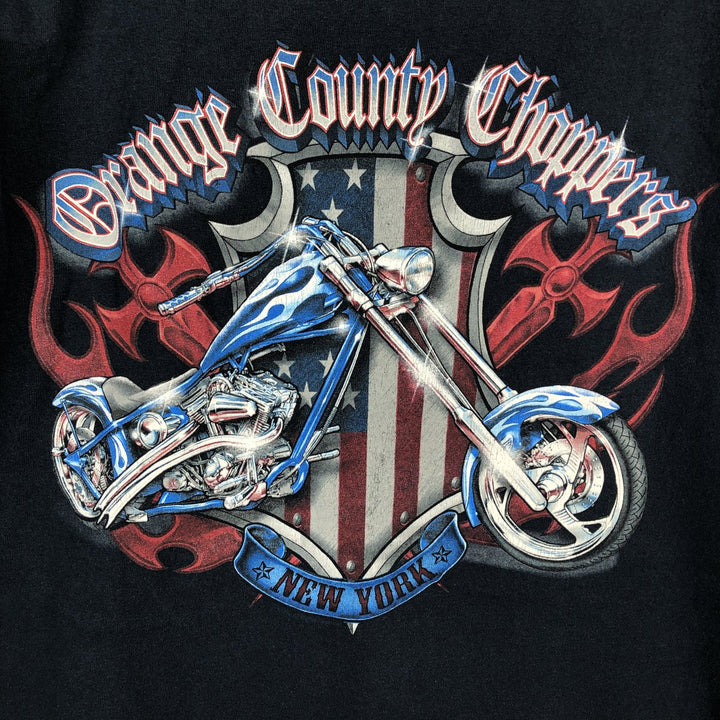 ORANGE COUNTY CHOPPERS Print Long-Sleeve T-Shirt (Men's XXL equivalent) cotton black type Vintage Second Hand