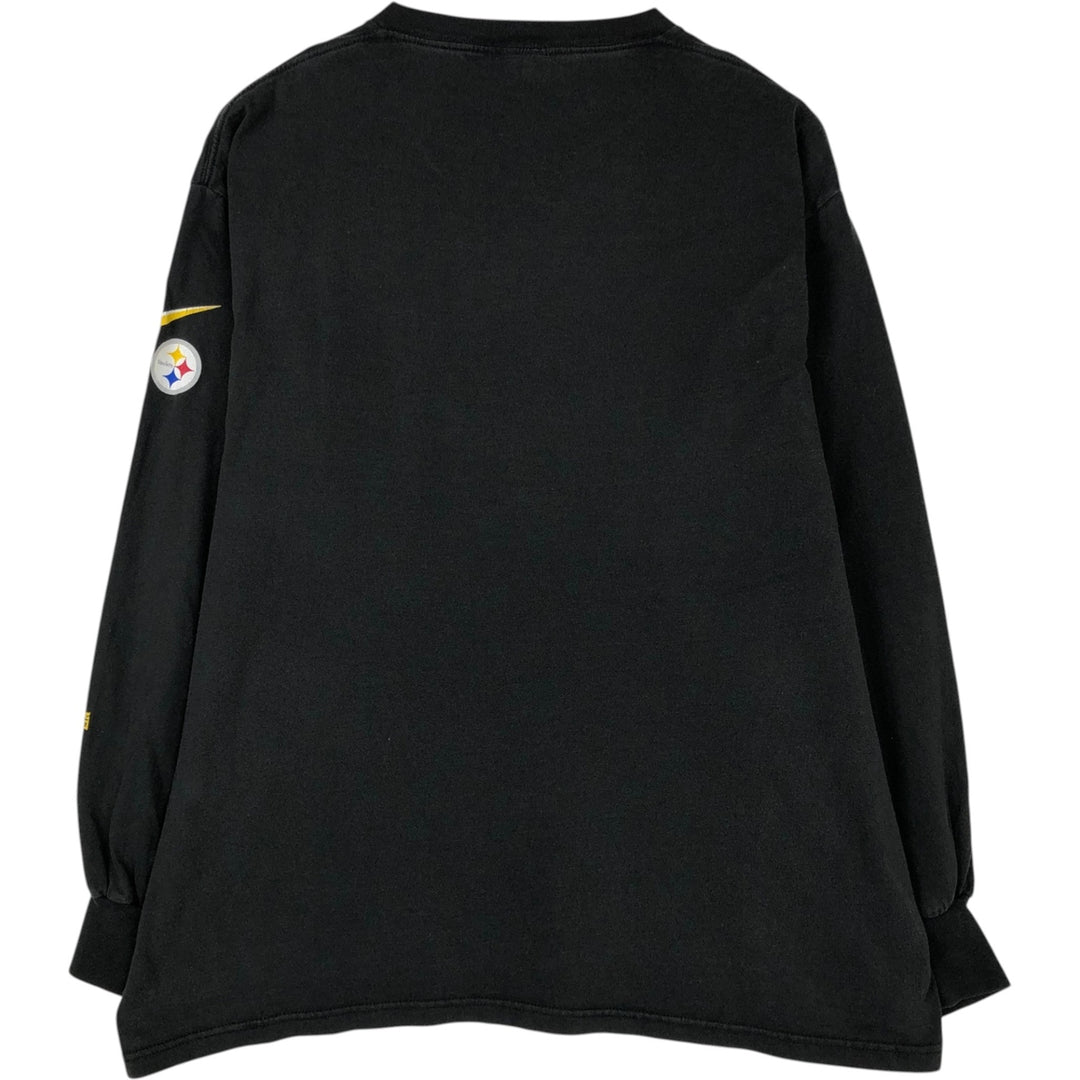 NFL PITTSBURGH STEELERS Pittsburgh Steelers Long Sleeve T-Shirt, Men's XL unclear black type Vintage Second Hand