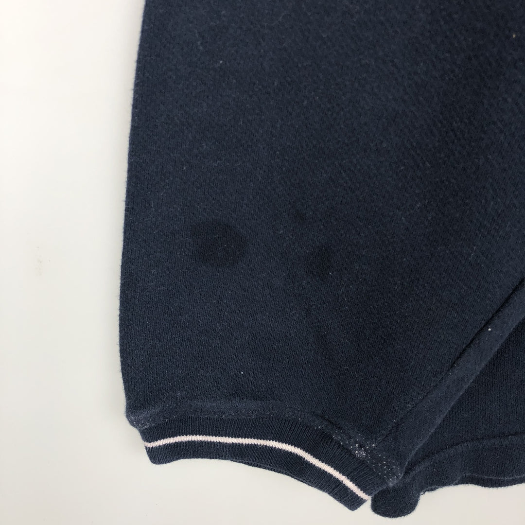 Ralph Lauren CHAPS V-neck long T-shirt, men's XL size cotton navy blue type Vintage Second Hand