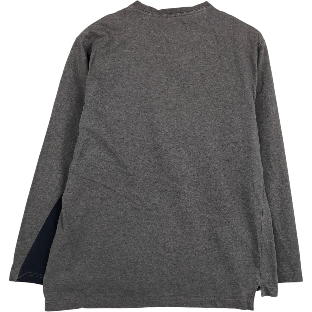 Ralph Lauren CHAPS Long-Sleeve T-Shirt (Men's Size M) cotton gray type Vintage Second Hand