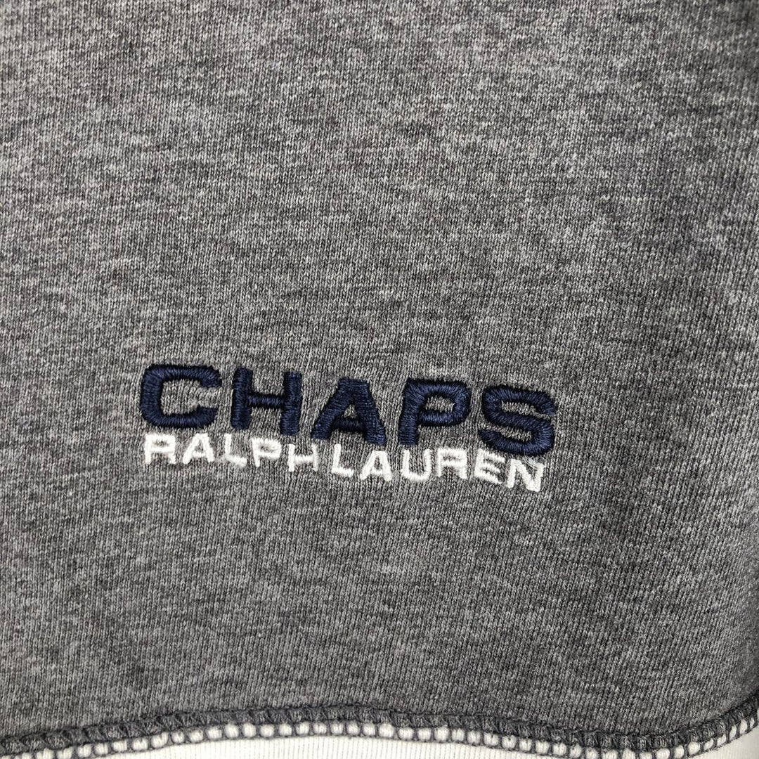 Ralph Lauren CHAPS Long-Sleeve T-Shirt (Men's Size M) cotton gray type Vintage Second Hand