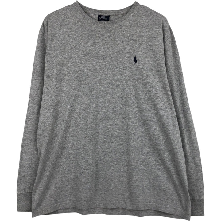 Ralph Lauren POLO by Ralph Lauren long-sleeved T-shirt, men's size M cotton gray type Vintage Second Hand