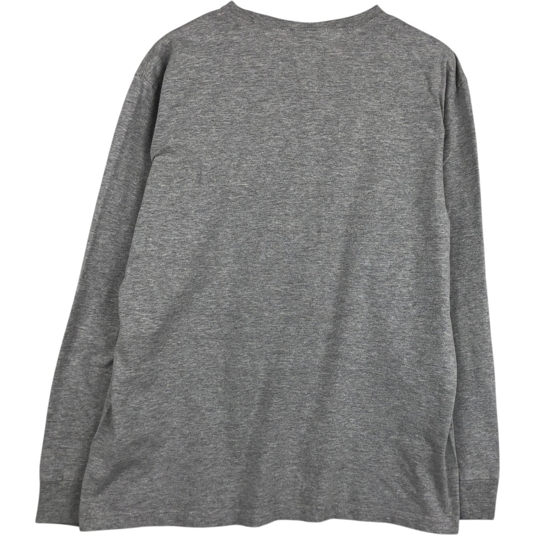 Ralph Lauren POLO by Ralph Lauren long-sleeved T-shirt, men's size M cotton gray type Vintage Second Hand