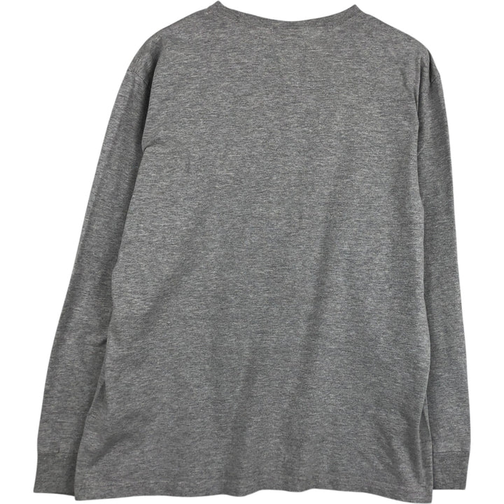 Ralph Lauren POLO by Ralph Lauren long-sleeved T-shirt, men's size M cotton gray type Vintage Second Hand
