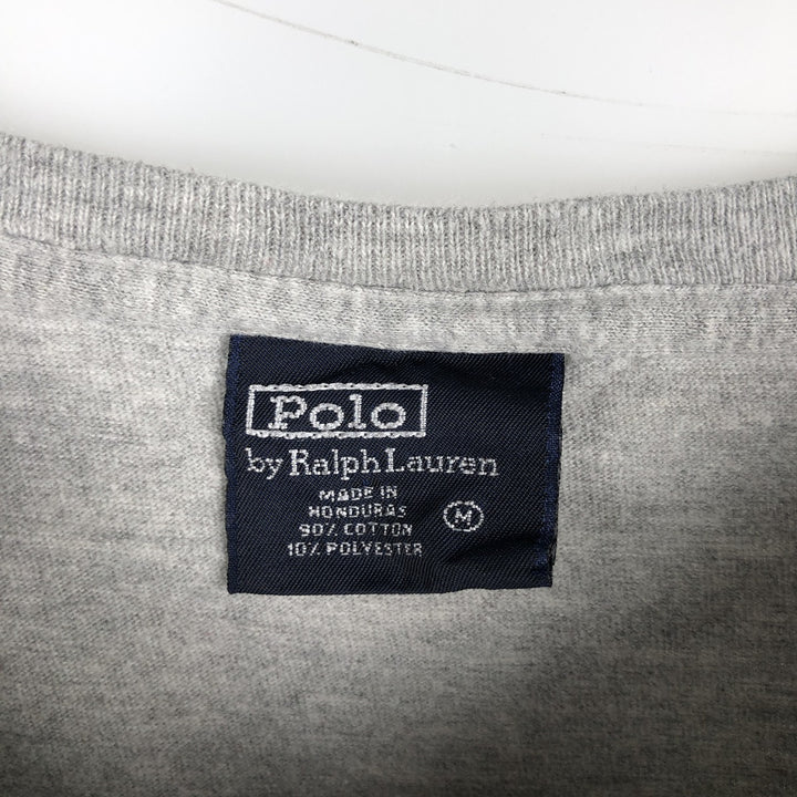 Ralph Lauren POLO by Ralph Lauren long-sleeved T-shirt, men's size M cotton gray type Vintage Second Hand