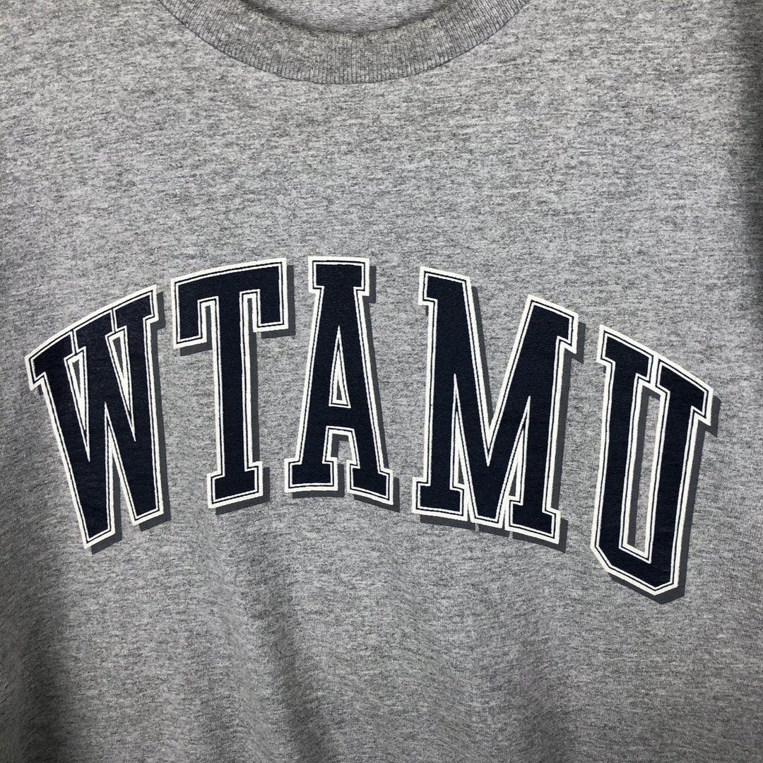 90'S Jansport College Long-Sleeve T-Shirt, Made in USA, Men's XL equivalent. cotton gray type Vintage Second Hand