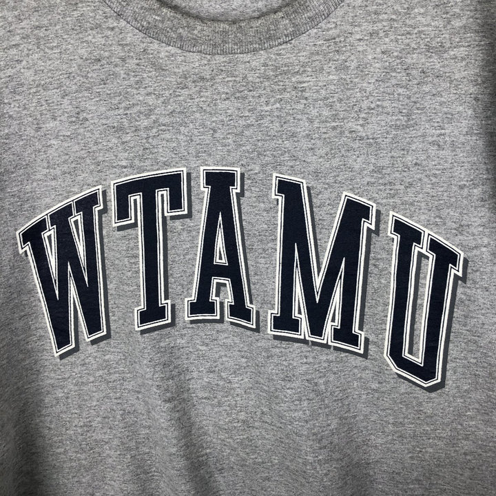 90'S Jansport College Long-Sleeve T-Shirt, Made in USA, Men's XL equivalent. cotton gray type Vintage Second Hand