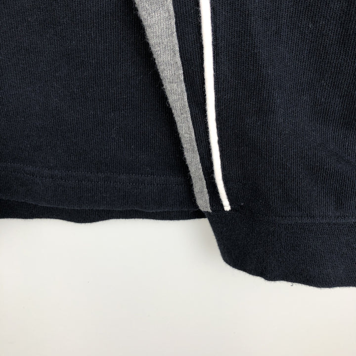 Ralph Lauren CHAPS Henley Neck Long-Sleeve T-Shirt (Men's XXL equivalent) cotton navy blue type Vintage Second Hand