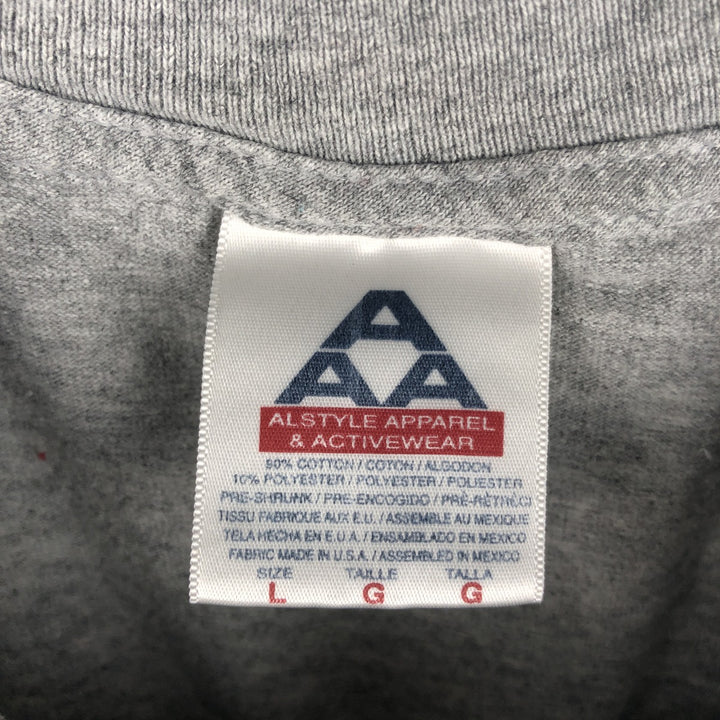 ALSTYLE OHIO STATE College Long-Sleeve T-Shirt (Men's Size L) cotton gray type Vintage Second Hand