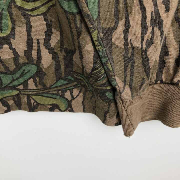 90'S MOSSY OAK Real Tree Camo Long-Sleeve T-Shirt, Made in USA, Men's XL equivalent, Vintage unclear Khaki type Vintage Second Hand