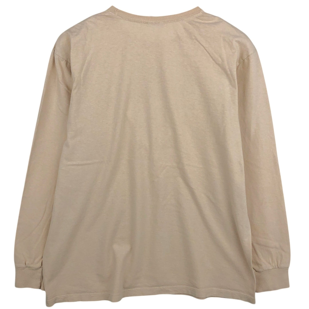 Ralph Lauren POLO by Ralph Lauren long-sleeved T-shirt, men's size L cotton Beige type Vintage Second Hand