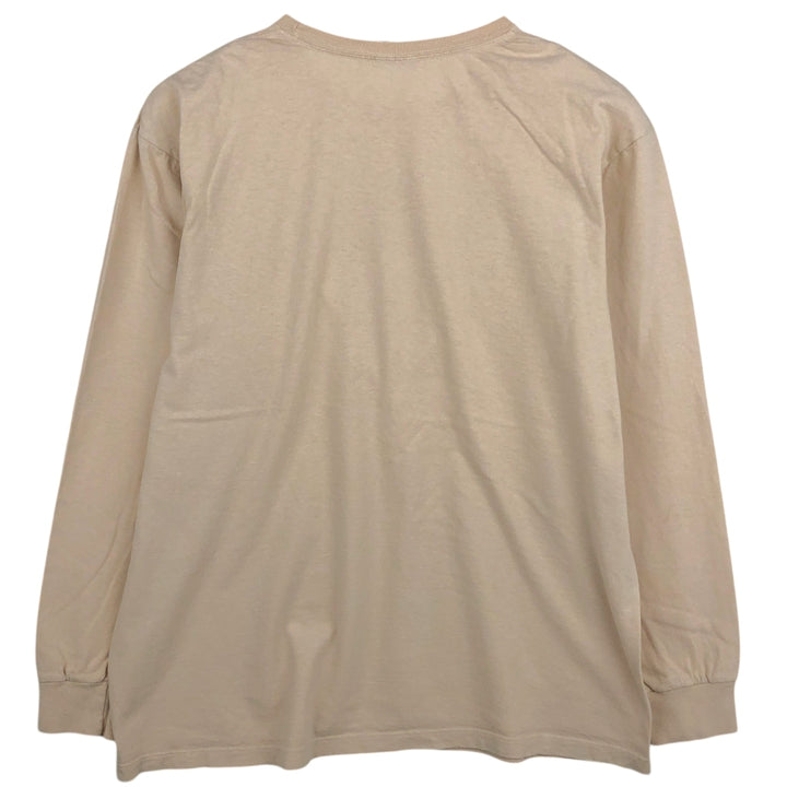 Ralph Lauren POLO by Ralph Lauren long-sleeved T-shirt, men's size L cotton Beige type Vintage Second Hand