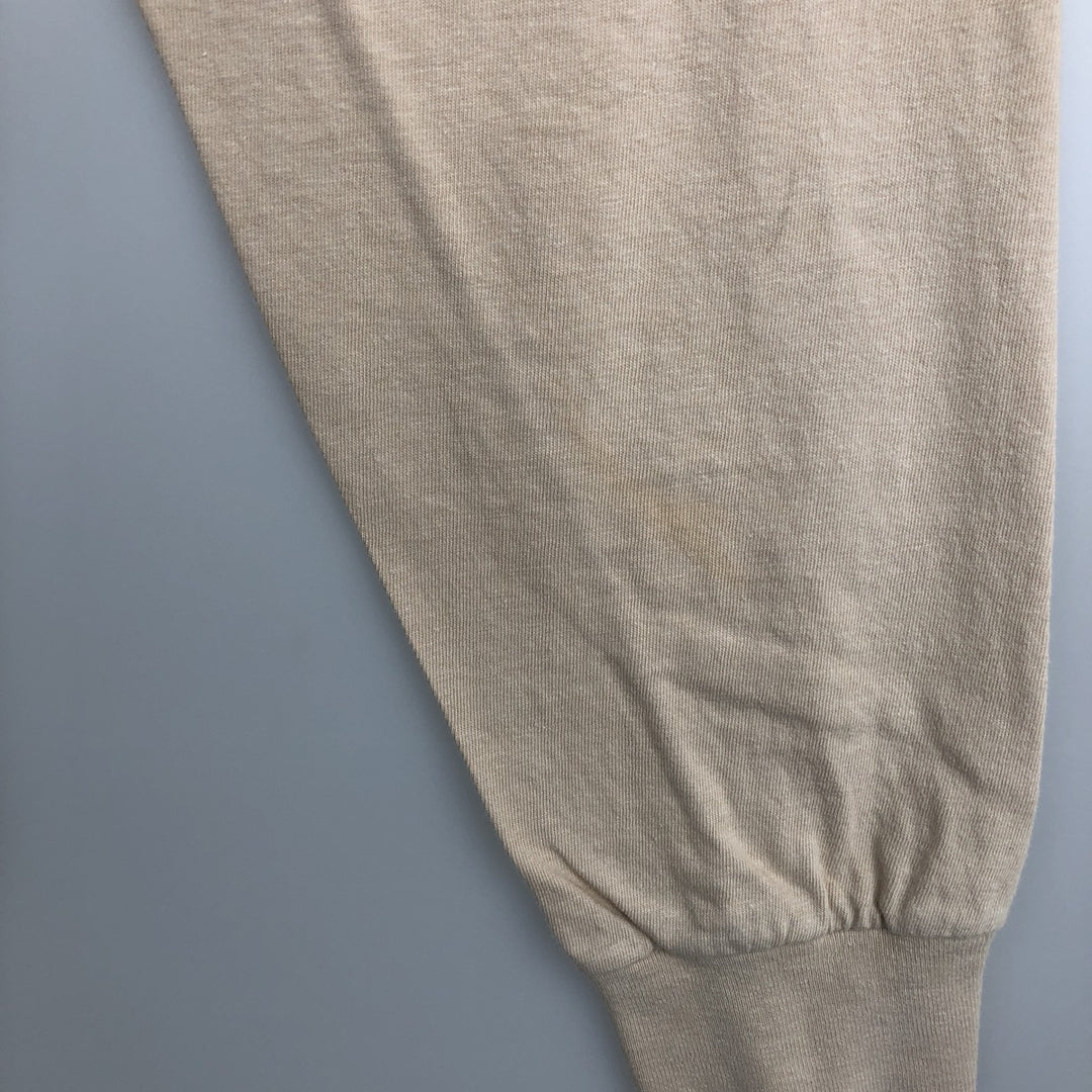 Ralph Lauren POLO by Ralph Lauren long-sleeved T-shirt, men's size L cotton Beige type Vintage Second Hand