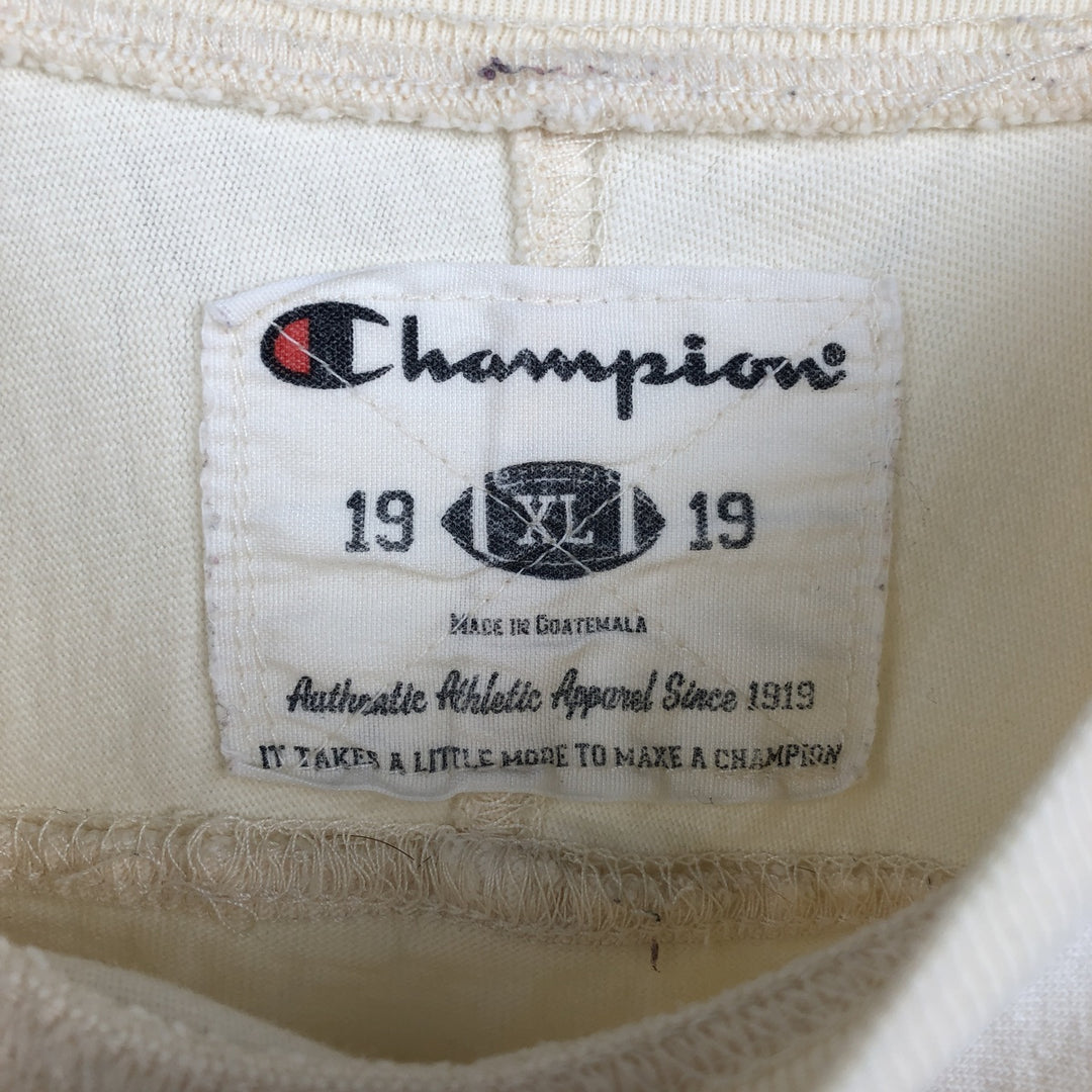 Champion Cornell College Football T-Shirt, Men's Size XL cotton unbleached Vintage Second Hand